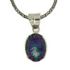 Mystic Topaz sterling silver pendant.