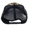 Leopard print trucker cap.