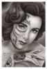 Liz by Big Ceeze Fine Art Print Elizabeth Taylor Sugar Skull