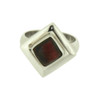 Sterling silver Garnet ring.