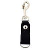 Black leather key chain with iron cross