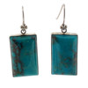 Turquoise sterling silver earrings.