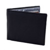 Men's Bi-Fold Genuine Black Leather Wallet Billfold 1 Million Dollar Bill Inside