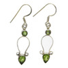 Sterling silver Peridot earrings.