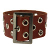 Brown leather bracelet.