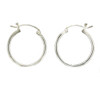 Plain hoop earrings.