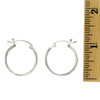 Plain hoop earrings.