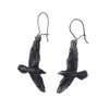 Alchemy Gothic E333 Black Raven Earrings