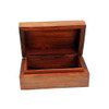 Floral design wood carved box.