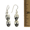 Skull sterling silver earrings.