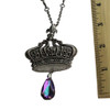 Vintage crown necklace with ruler. 