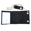 Men's flame wallet with chain inside with chain. 