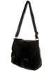 Black Purse The Lexi Crossbody Faux Leather Stonewashed Bag