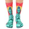 Unisex Men's or Women's Crew Socks Buddha Meditation Symbol