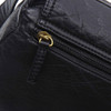 The Willma Crossbody Shoulder Bag Purse Black close up view. 