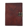 Brown Moon Goddess Embossed Leather Journal Book Diary Notebook