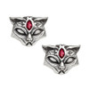 Alchemy Gothic Egyptian Sacred Cat Stud Earrings Pewter Jewelry E406