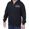 Eagle by Rick Walters Tattoo Art Men's Black Zip Hoodie Jacket