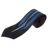 Kustom Kreeps Rockabilly Pinstriped Blue Graphic Men's Tie