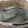 Brown Cowhide Fur Leather Patchwork Shoulder Bag