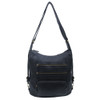 The Lisa Convertible Backpack Crossbody Purse Black