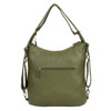 The Lisa Convertible Backpack Crossbody Purse Army Green