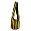 Striped Bohemian Reggae Black Rasta Purse Hobo Shoulder Sling Bag