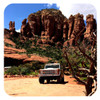 1977 Ford Early Bronco in Sedona Arizona 4 Piece Coaster Set