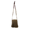 Mona B Cross City Crossbody Purse Up-cycled Canvas and Leather