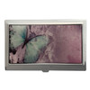 Pale Mint Green Monarch Butterfly ID Holder Business Card Case