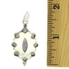Faceted Amethyst Pendant Sterling Silver