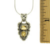 Two Faceted Stone Oval Citrine Sterling Silver Pendant