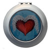 Heart and Wings Compact Mirror Purse Travel Accessory