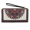Mandala faux leather wristlet. 