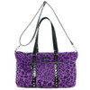 Sourpuss Purse Leda Purple Leopard Stud Crossbody Shoulder Travel Bag