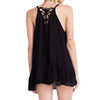 Women's Black Light Flowy Semi Sheer Tank Top Tunic 