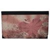 Mauve Heart and Swallow Women's Wallet Black Poly Canvas