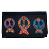 Trio of Sugar Skulls Women's Wallet Black Poly Canvas Clutch