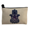 Third Eye Hamsa Hand Small Cosmetic Makeup Bag