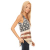 American Flag Tank Top side view