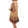 Women's Nala boho mini dress side view.  