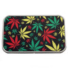 Rasta Marijuana Leaf Metal Tin Stash Box