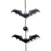 HD12 - Gothic Bat Wind Chime Close Up View
