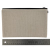 Linen Cosmetic Bag Pouch ruler view