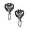 E433 - Witches Heart Studs front view
