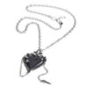 P855 - Witches Heart Pendant chain nail view