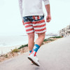 American Flag Men's Crew Socks model view