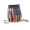 American Flag Fringe Crossbody Bag