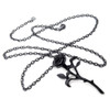 P695 - The Romance of The Black Rose Pendant chain view