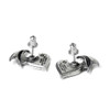 Alchemy Gothic E444 - Blacksoul Ear Studs back view